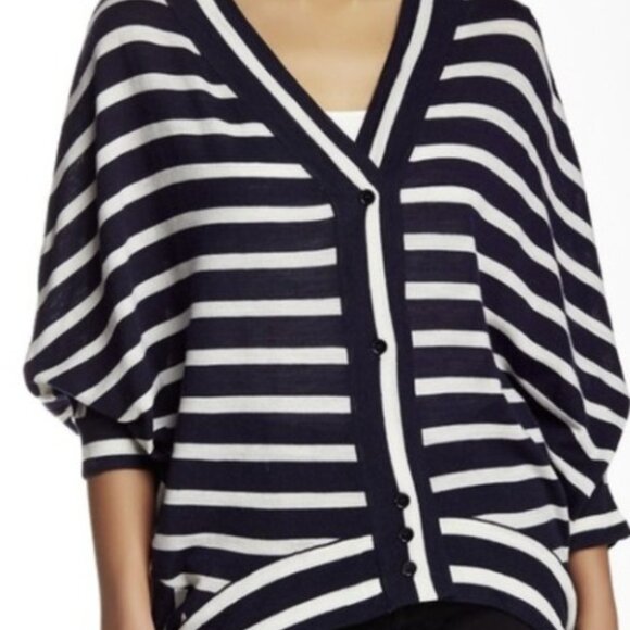 BCBGMAXAZRIA Striped Merino Wool Sweater XS - Picture 1 of 6